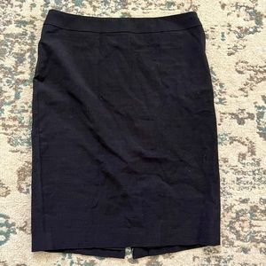 Ann Taylor Dark Grey Wool Blend Pencil Skirt